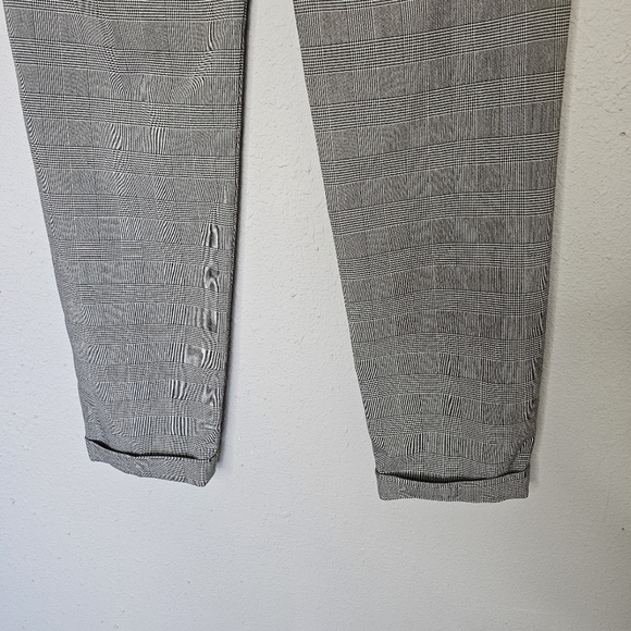 H&M Gray Glen Plaid Trouser Office Jogger Work Pant Womens Slim‎ Fit Size XS - Picture 8 of 11